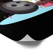 Bowling Birthday Party Bowling Party Happy Birthda Poster (Ecke)