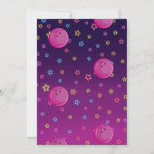 Bowling Birthday Party Einladung (Rückseite)