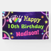 Bowling Birthday Party Glückwunsch zum Geburtstag 