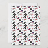 Bowling Birthday Party Invitation Einladung (Rückseite)