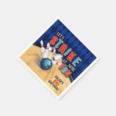Bowling Birthday Party Napkin - Junge Serviette (Ecke)
