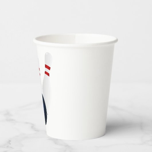 Bowling Birthday Party  Pappbecher (Links)