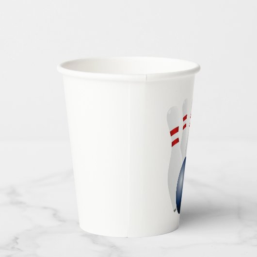 Bowling Birthday Party Pappbecher (Rechts)