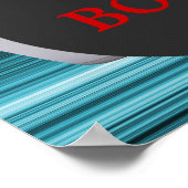 Bowling Birthday Party Poster (Ecke)