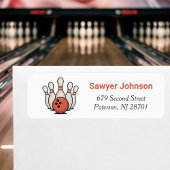Bowling Birthday Party Return Address