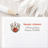 Bowling Birthday Party Return Address (Insitu)