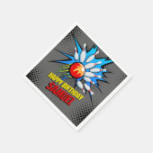 Bowling Birthday Party Serviette (Ecke)