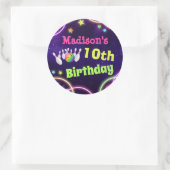 Bowling Birthday Party Sticker (Tasche)