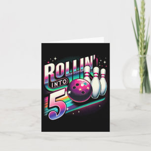 Bowling Birthday Rollin Inn 5 Party 5. Geburtstag Karte