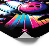 Bowling Birthday Rollin Into 8 Party 8th Birthday  Poster (Ecke)