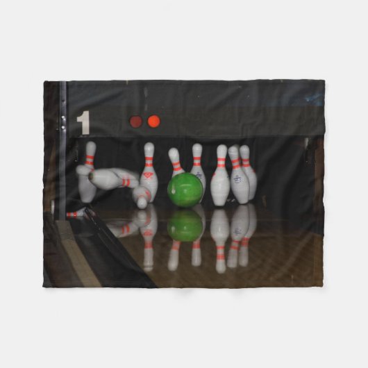 Bowling Blanket Fleecedecke (Vorderseite (Horizontal))