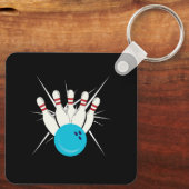 Bowling Bliss Schlüsselanhänger (Rückseite)