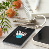 Bowling Bliss Schlüsselanhänger (Vorderseite rechts)