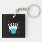 Bowling Bliss Schlüsselanhänger (Rückseite)