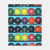 Bowling Blitz Fleecedecke (Vorderseite)