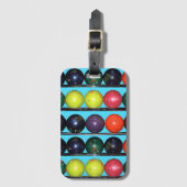 Bowling Blitz Gepäckanhänger (Vorderseite Vertikal)