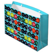 Bowling Blitz Große Geschenktüte (Rückseite Schrägansicht)