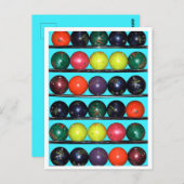 Bowling Blitz Postkarte (Vorne/Hinten)