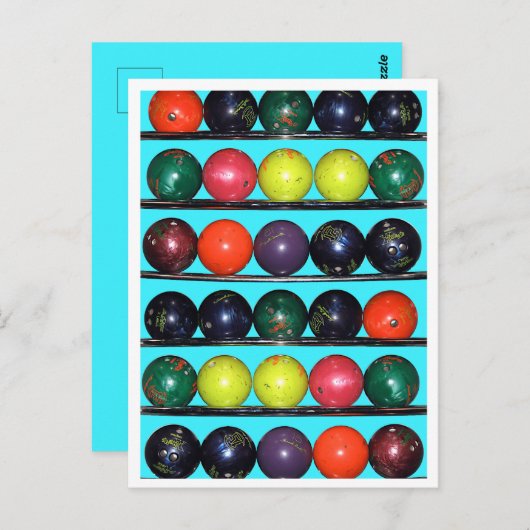 Bowling Blitz Postkarte (Vorne/Hinten)