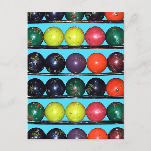 Bowling Blitz Postkarte (Vorderseite)