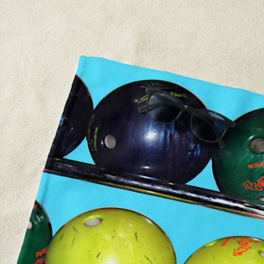 Bowling Blitz Strandtuch (Beispiel)