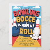 Bowling Bocce Team Gebäude Church Business Bold Einladung (Vorderseite)