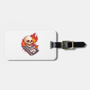 Bowling Bones � Lustiger Sport-Totenkopf Gepäckanhänger