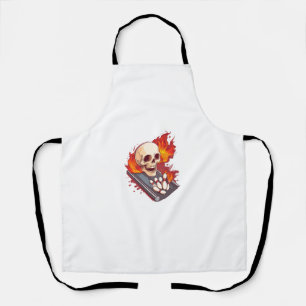 Bowling Bones � Lustiger Sport-Totenschädel Schürze