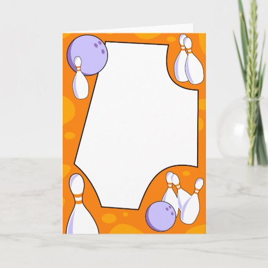 Bowling Border Karte (Vorderseite)