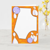 Bowling Border Karte (Gelbe Blume)