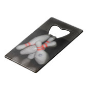Bowling Bottle Opener Geldbeutel Flaschenöffner (Rückseite Schrägansicht)