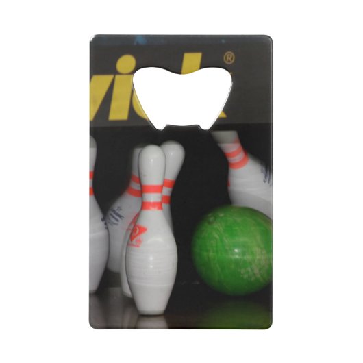 Bowling Bottle Opener Geldkarten Flaschenöffner (Vorderseite)