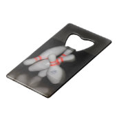 Bowling Bottle Opener Geldkarten Flaschenöffner (Rückseite Schrägansicht)