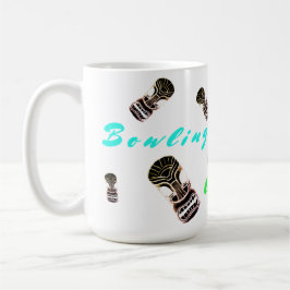 Bowling Bouncing Tiki Mask Kaffeetasse