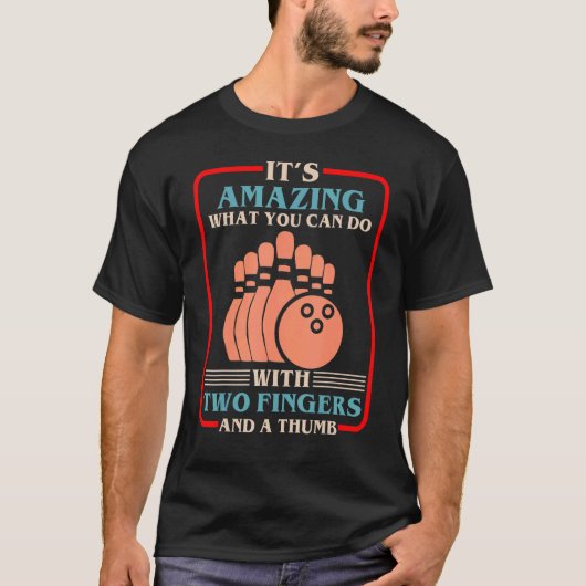 Bowling Bowler Bowling Buttone Spare Strike T-Shirt (Vorderseite)