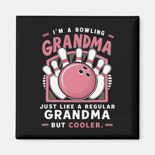 Bowling Bowler Bowling Byll Lustig Magnet (Vorne)