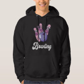 Bowling Bowler Funny Bowling Bowling Pin Strike Bo Hoodie (Vorderseite)
