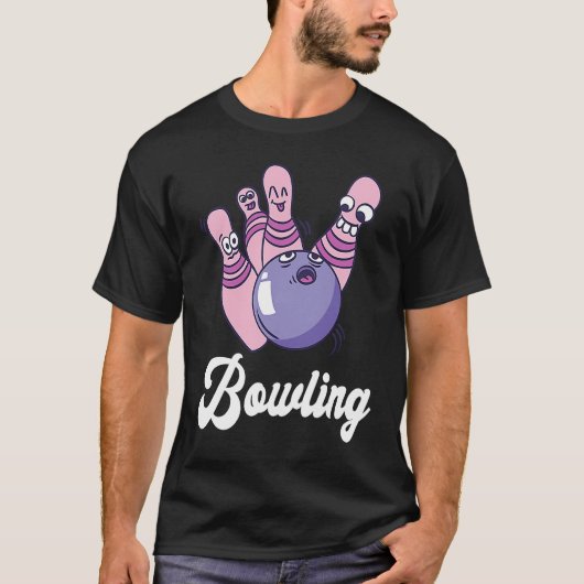 Bowling Bowler Funny Bowling Bowling Pin Strike Bo T-Shirt (Vorderseite)