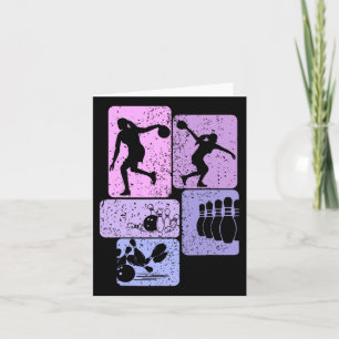 Bowling Bowler Girls Women Karte