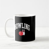 Bowling Bowler Grafik Kaffeetasse (Links)