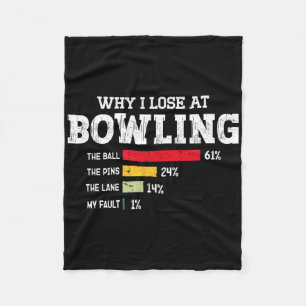 Bowling Bowler Männer Frauen Lustiger Bowling-Spie Fleecedecke