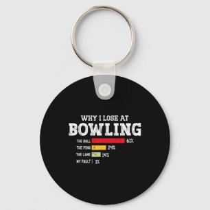 Bowling Bowler Männer Frauen Lustiger Bowling-Spie Schlüsselanhänger