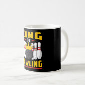 Bowling Bowler Sport Strike Team Bowl Funny Gesche Kaffeetasse (VorderseiteRechts)