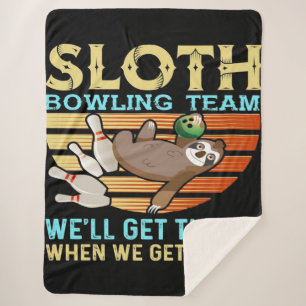Bowling Bowler Strike Bowl Blanket Sherpadecke