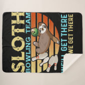 Bowling Bowler Strike Bowl Blanket Sherpadecke (Vorderseite (Horizontal))