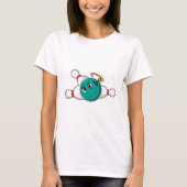 Bowling Bowling ball Bowling Button T-Shirt (Vorderseite)