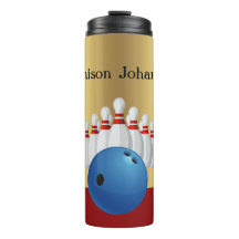 Bowling - Bowling Ball und Buttone Design personal