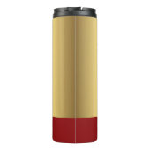 Bowling - Bowling Ball und Buttone Design personal Thermosbecher (Rückseite)