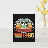 Bowling Bowling Birthday 1985 Bowling Byll Birthda Karte (Gelbe Blume)