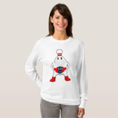 Bowling Bowling Button Bowling T-Shirt (Vorne ganz)